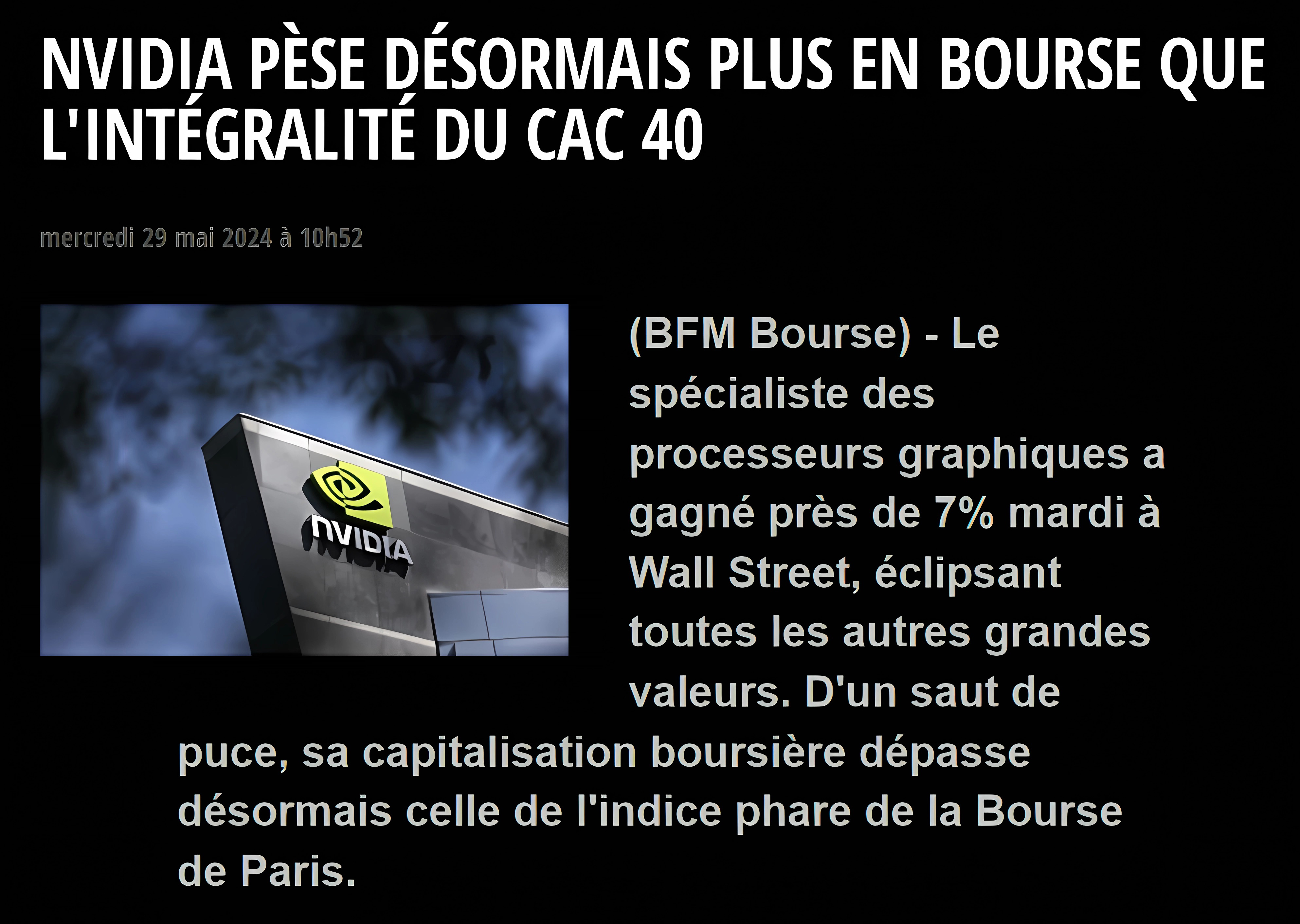 Nvidia CAC40⁩