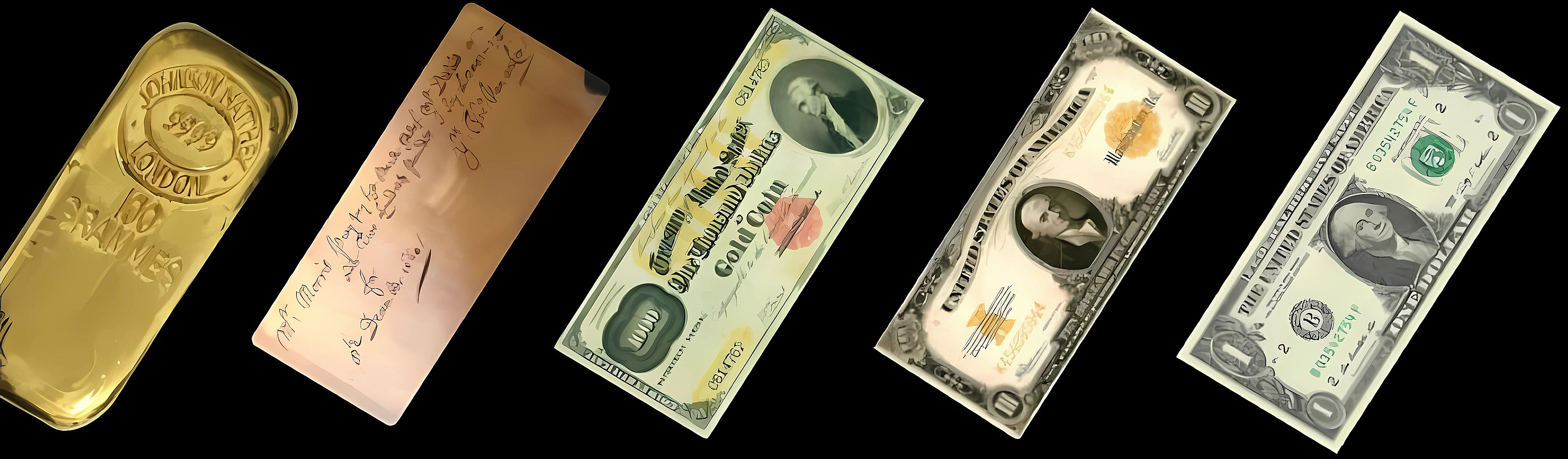 Billete de lingote de oro