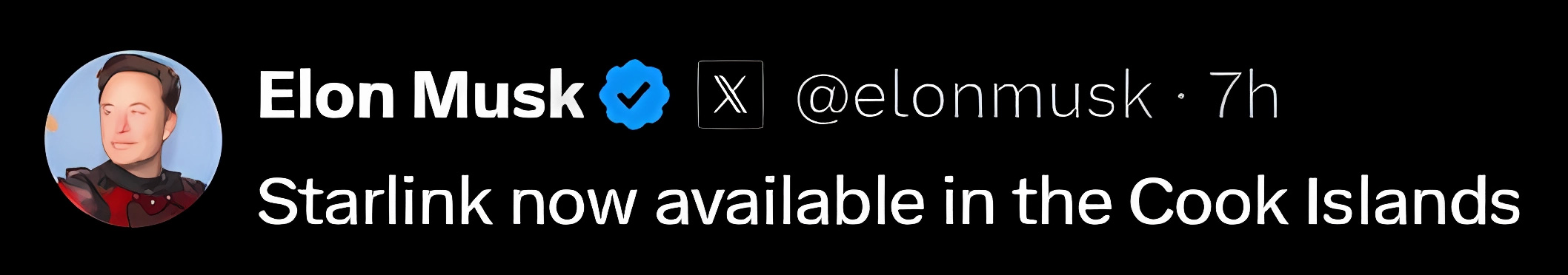 Starlink Wyspy Cooka Elon Musk